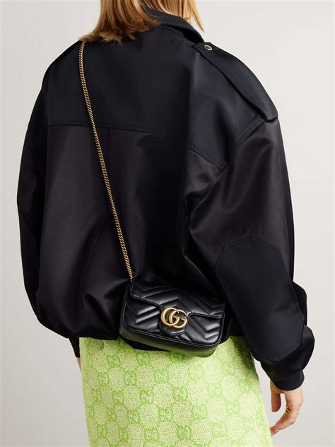 gucci marmont strap length|Gucci super mini shoulder bag.